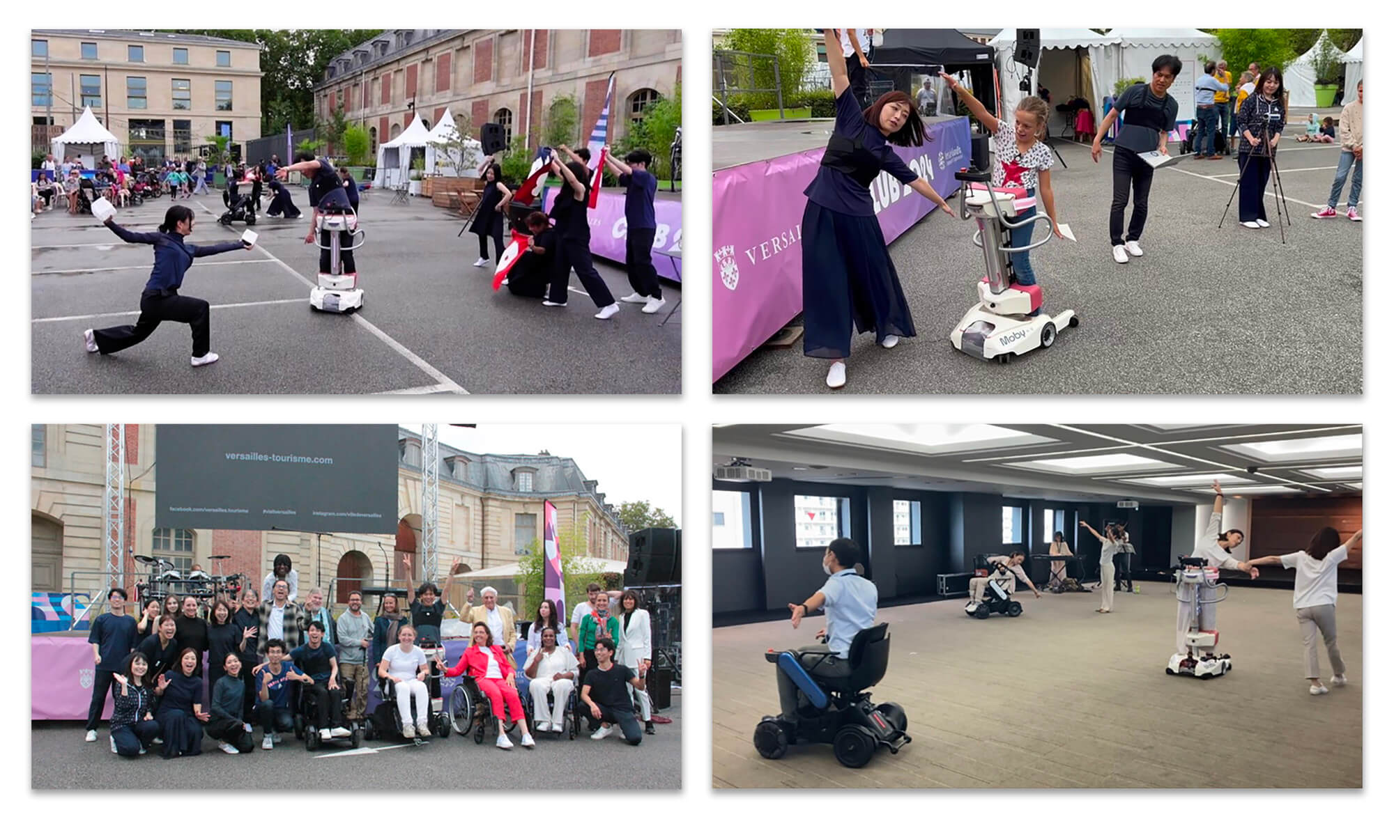 スマーター・インクルーシブ・ダンスの本番風景と練習風景